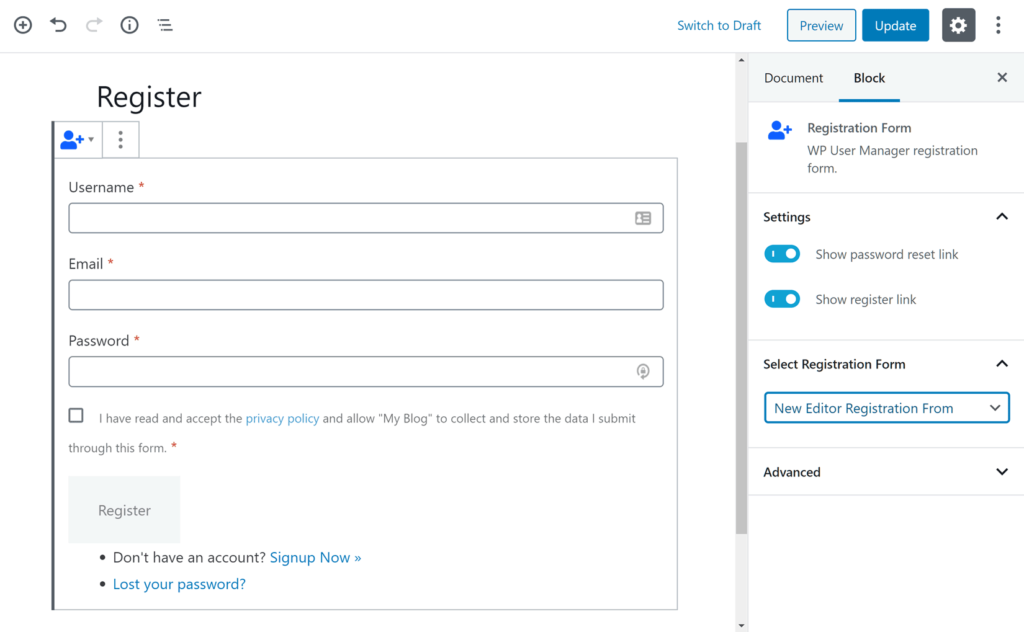 How to Create a Custom WordPress Registration Form - WP User Manager