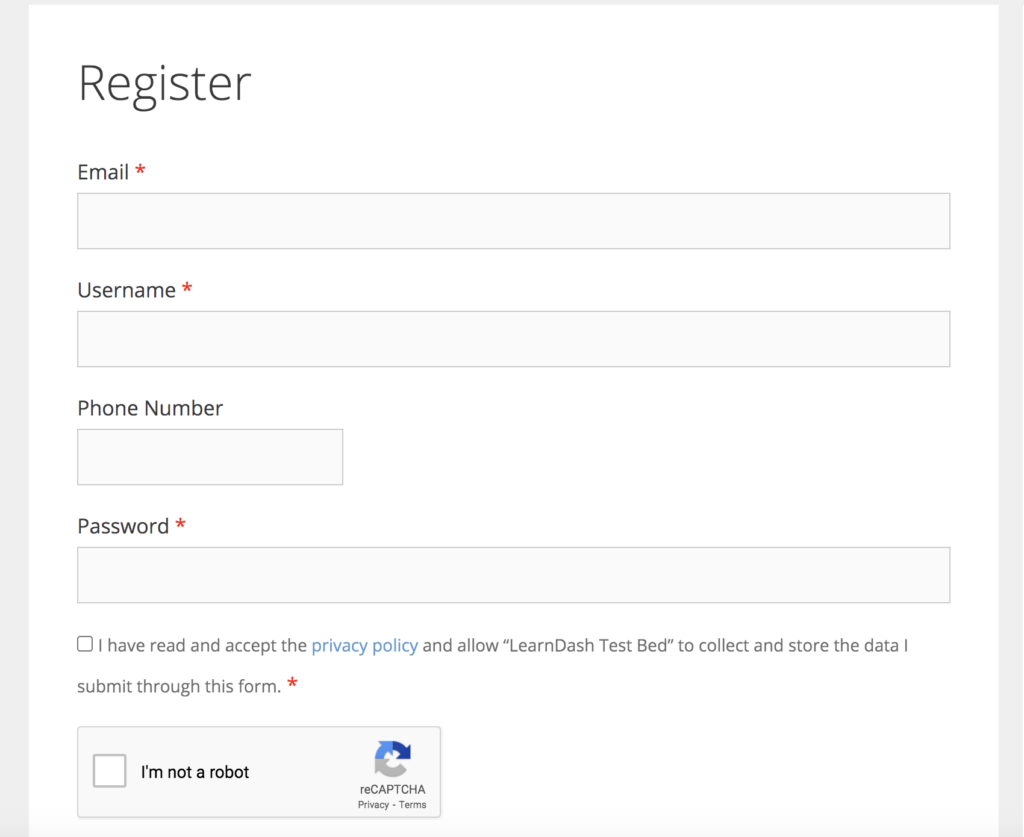 Collecting custom user meta in the WordPress registration form