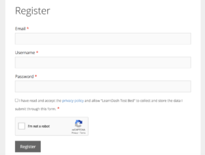 Google Recaptcha - WPUM register