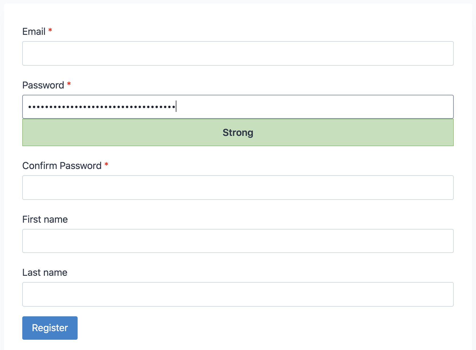 Password Strength Meter screenshot