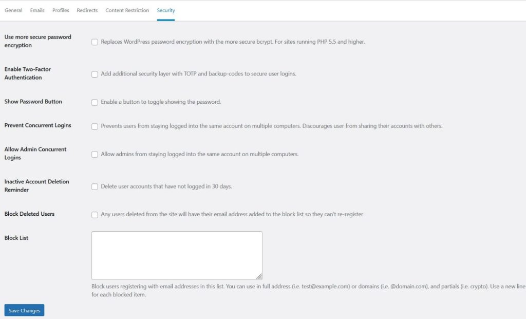 WP User Manager Security