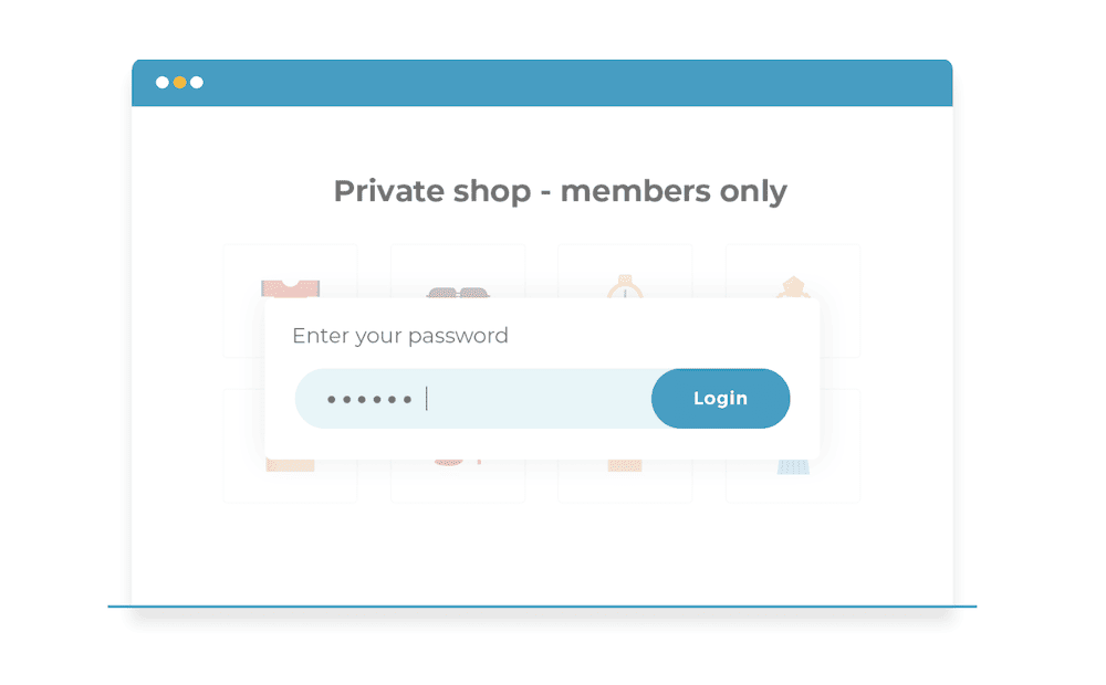 The WooCommerce Private Store home page.
