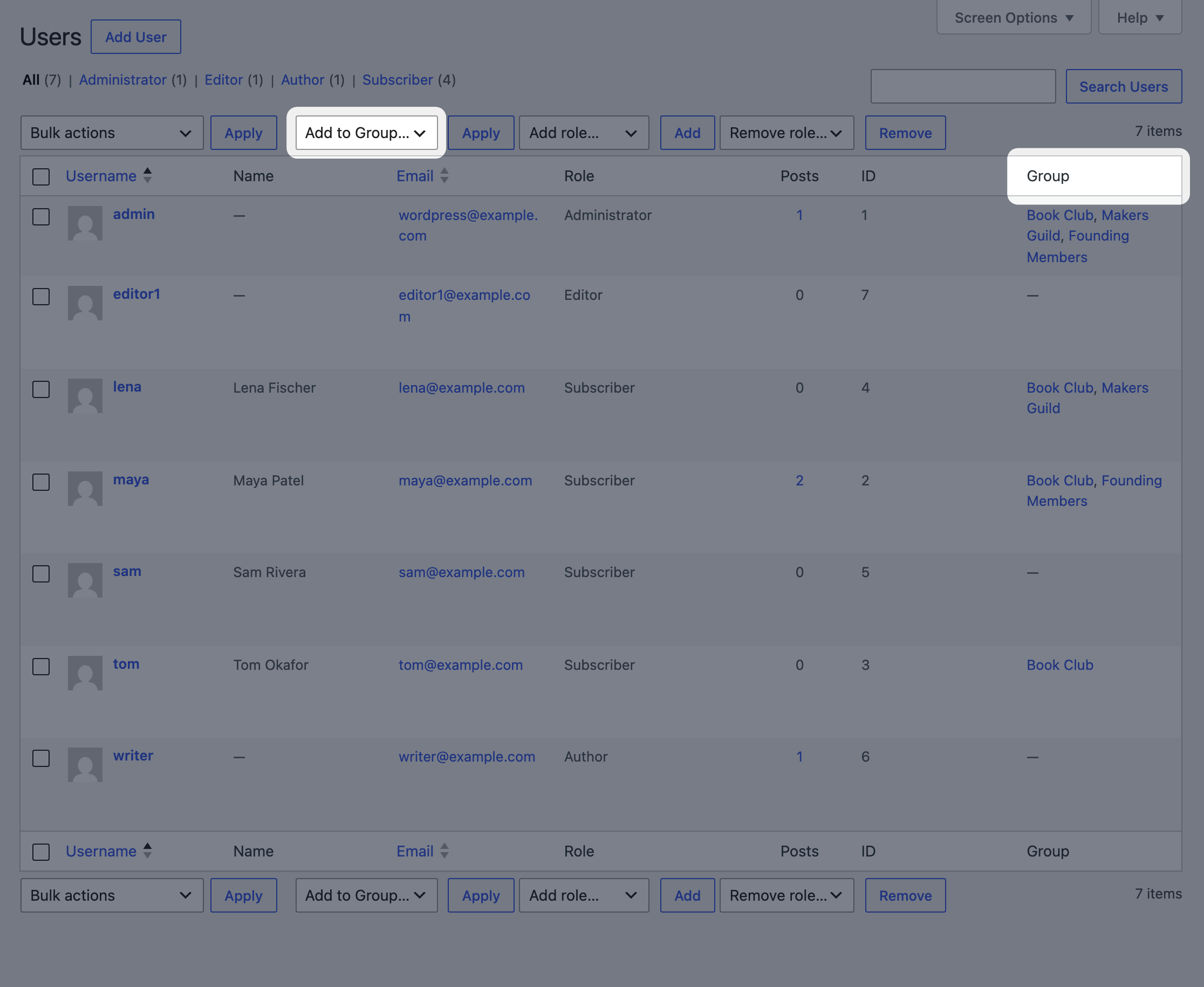 Member Management screenshot