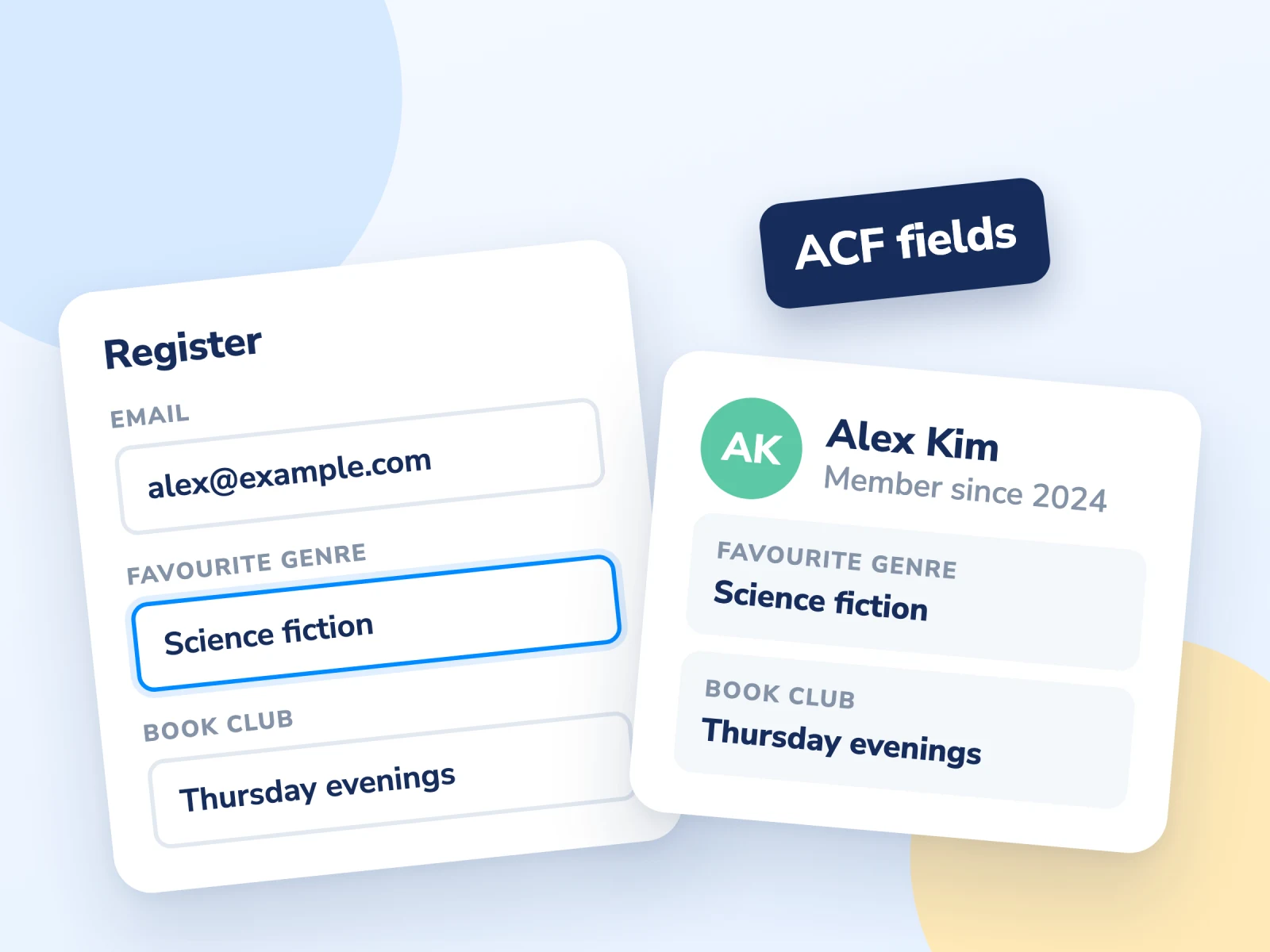 Advanced Custom Fields addon for WP User Manager